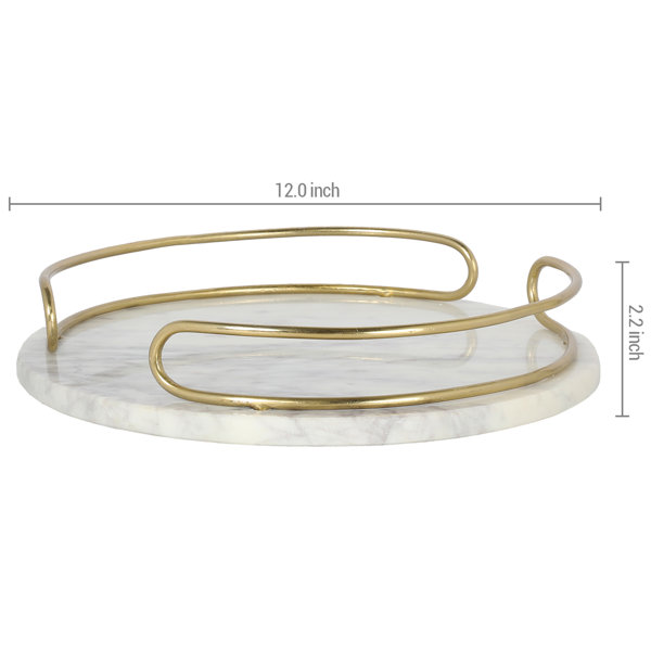 Mercer41 Lynnox Marble Bathroom Tray Wayfair